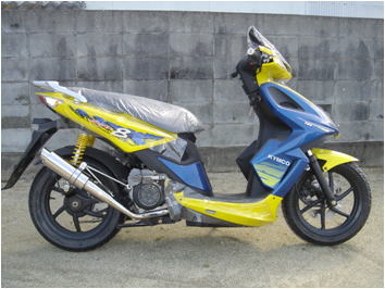 KYMCO Super8 HPマフラー（adect HP-MUFLER For KYMCO Super8）